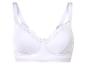 Un soutien-gorge blanc avec des détails en dentelle.
