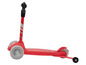 Une trottinette rouge avec de grandes roues.