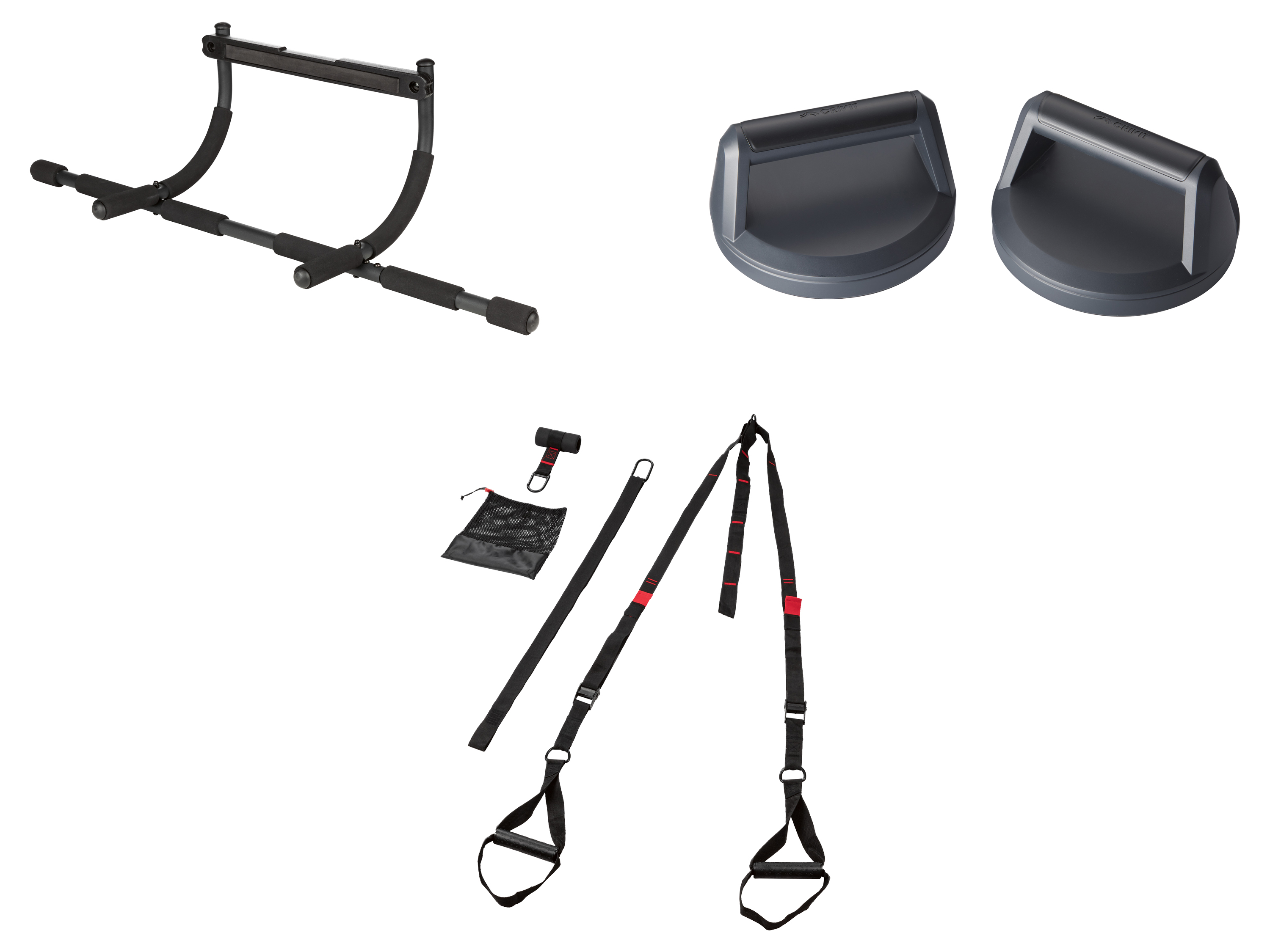 CRIVIT Barre de traction ou sangle de suspension ou poignées pour pompe