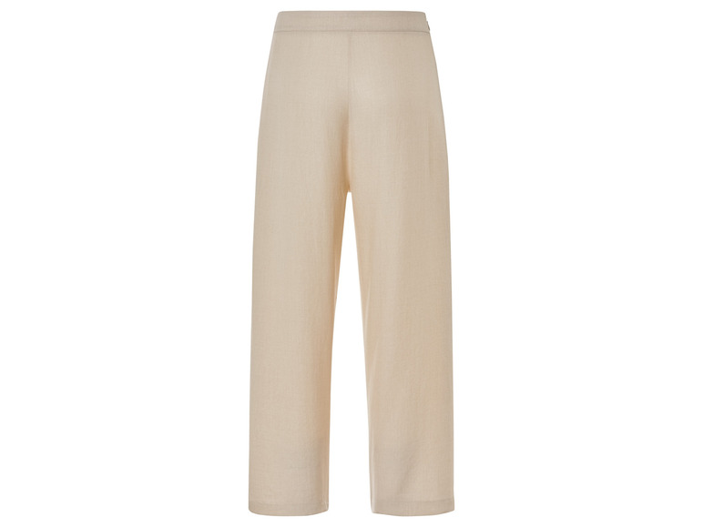 Pantalon effet lin femme