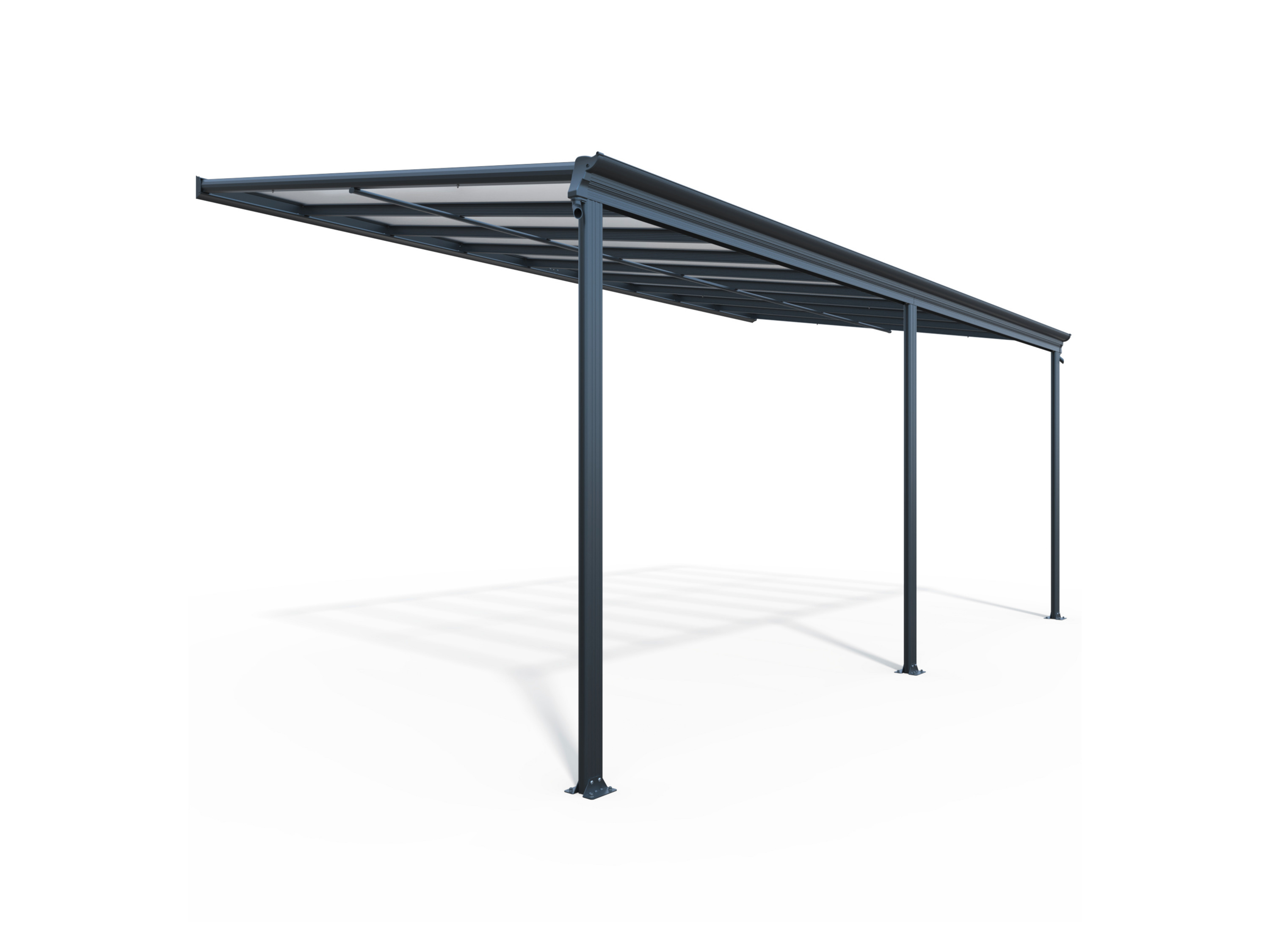Home Deluxe Pergola de terrasse SOLIS, différentes tailles (557x 303 x 278 cm gris - vue 4