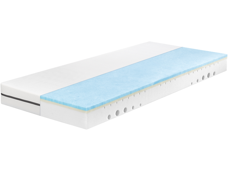 Matelas avec housse amovible et noyau en mousse multicouche