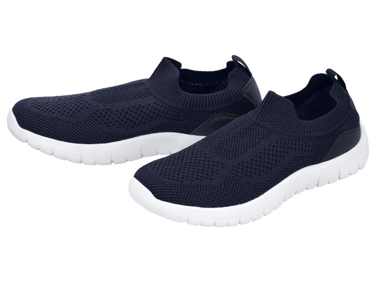 Paire de baskets slip-on bleu marine à semelles blanches