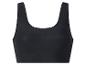 Soutien-gorge de sport noir sans coutures ou crop top