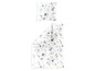 Une housse de couette et une taie d'oreiller avec un motif floral.
