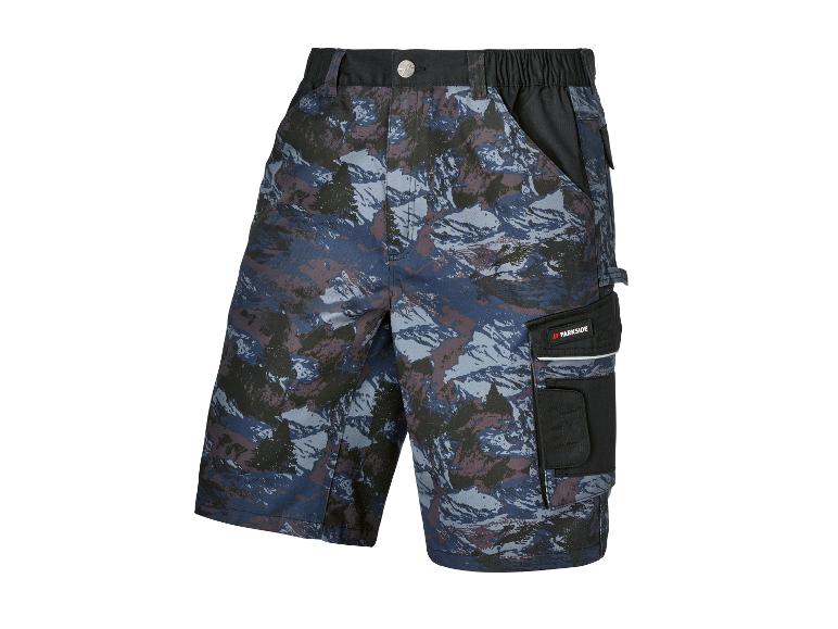Shorts de travail Parkside, camouflage montagne.