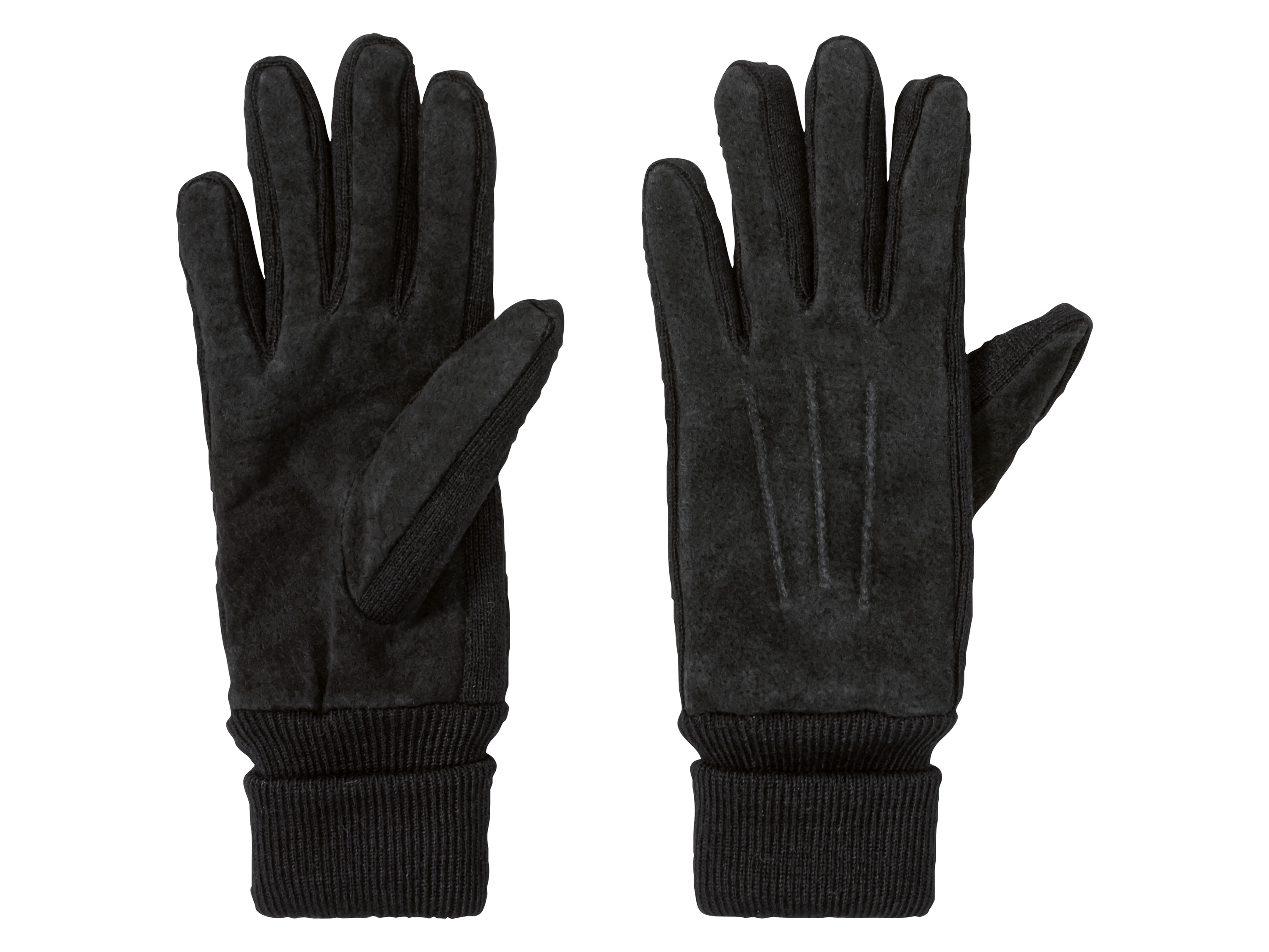 esmara® Gants en cuir femme (Cuir suède, 7,5)
