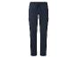 Pantalon cargo bleu marine avec cordon de serrage à la taille.