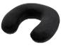Oreiller de voyage noir en forme de U