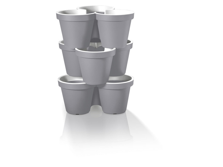 Aller en mode plein écran : PARKSIDE® Pot à plantes, plastique, 3 pièces, empilable - Image 5