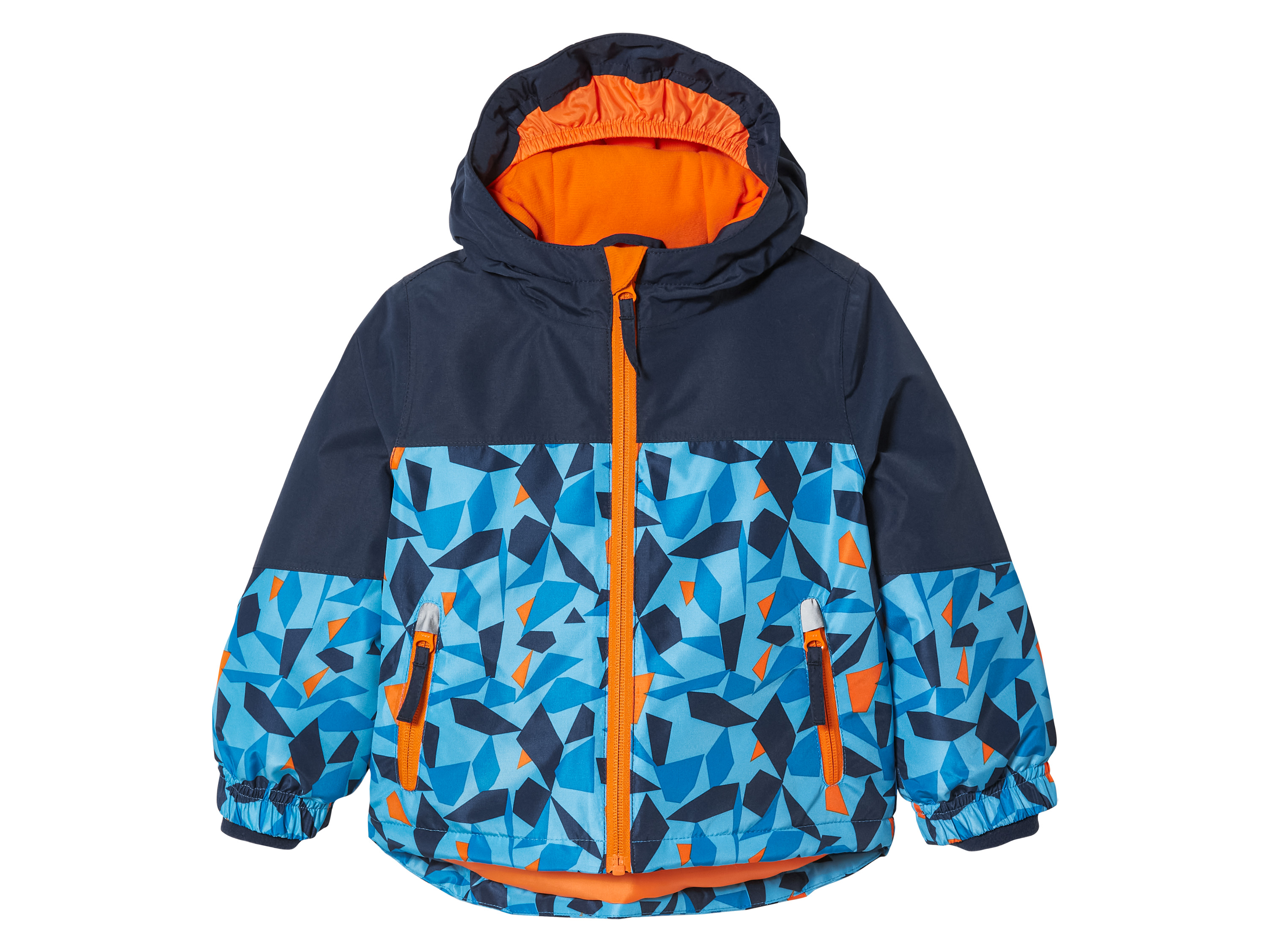 lupilu® Veste de ski enfant (2-4 ans, Motif/marine/orange/bleu)