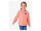 Une veste rose pour filles avec le logo 'Hiking Together'.