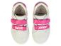Baskets blanches Nickelodeon Skye à scratch rose.
