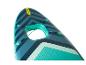 Planche de paddle gonflable Crivit : design bleu turquoise.