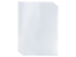 Une pile de classeurs en plastique transparent pour documents.