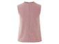 Un top rose en maille sans manches.
