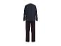 Ensemble pyjama homme : haut manches longues et pantalon à carreaux, vue de dos.