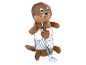 Jouet en peluche de loutre pour bébé avec éléments interactifs.