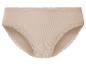 Culotte beige avec dentelle.