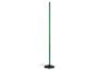 Lampadaire LED vert avec base ronde noire