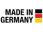 Étiquette Made in Germany avec le drapeau allemand.