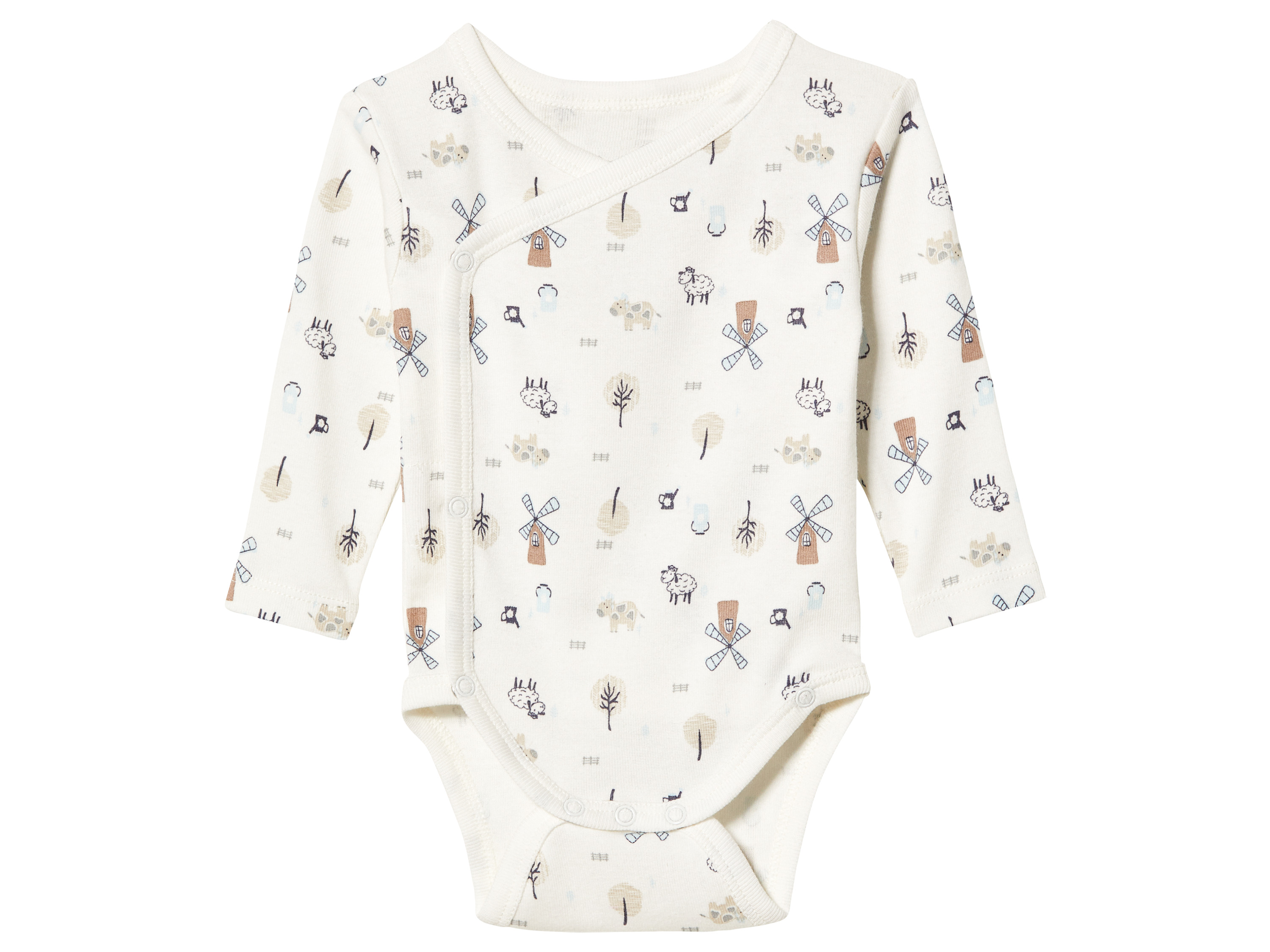 lupilu® Body bébé (62/68, blanc)