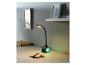 Lampe de bureau flexible avec éclairage multicolore et ambiance chaleureuse.