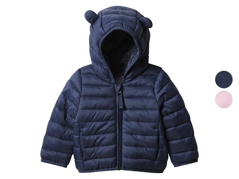 Veste matelassée bébé avec capuche et oreilles.