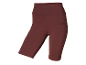 Shorts de sport bordeaux pour femmes.