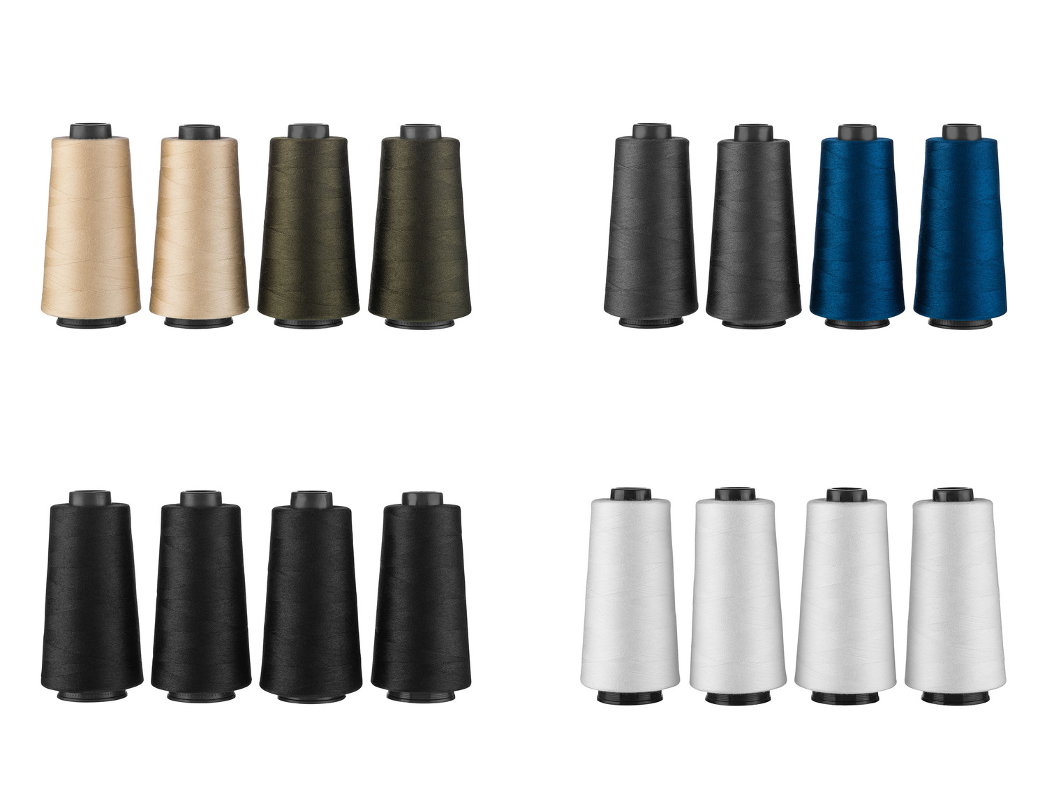 Simthread Lot de 12 bobines de fil à coudre en polyester 40D/2 pour machine à coudre, matelassage et machine à coudre – Fils à coudre pratiques en polyester pour machine à coudre