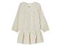 Robe bébé beige à manches longues, style bohème.