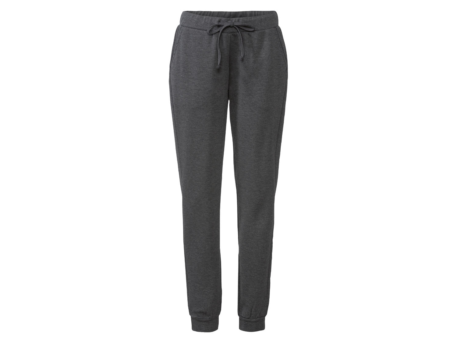 esmara® Pantalon de loisirs pour femme avec bords (S(34/36), anthracite)