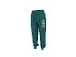 Pantalon de jogging enfant vert avec motif dinosaure et personnage de dessin animé.