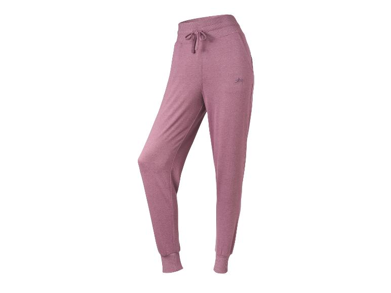 Jogging rose pour femme avec cordon de serrage à la taille et poignets côtelés