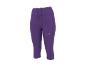 Legging capri de sport violet pour femme avec cordon de serrage et logo discret.