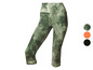 Leggings vert à taille haute avec un imprimé marbré.