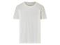 T-shirt blanc uni à manches courtes.