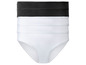 Un ensemble de trois culottes blanches et deux noires.