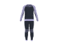 Ensemble de sous-vêtements thermiques noir et lilas pour femme
