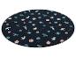 Tapis rond sur le thème de l'espace.