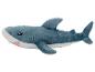 Peluche requin bleu avec ventre blanc et bouche rose