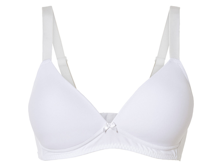 Un soutien-gorge blanc avec des bretelles larges.