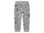Jogging enfant gris à motifs animaux : ratons laveurs, ours.