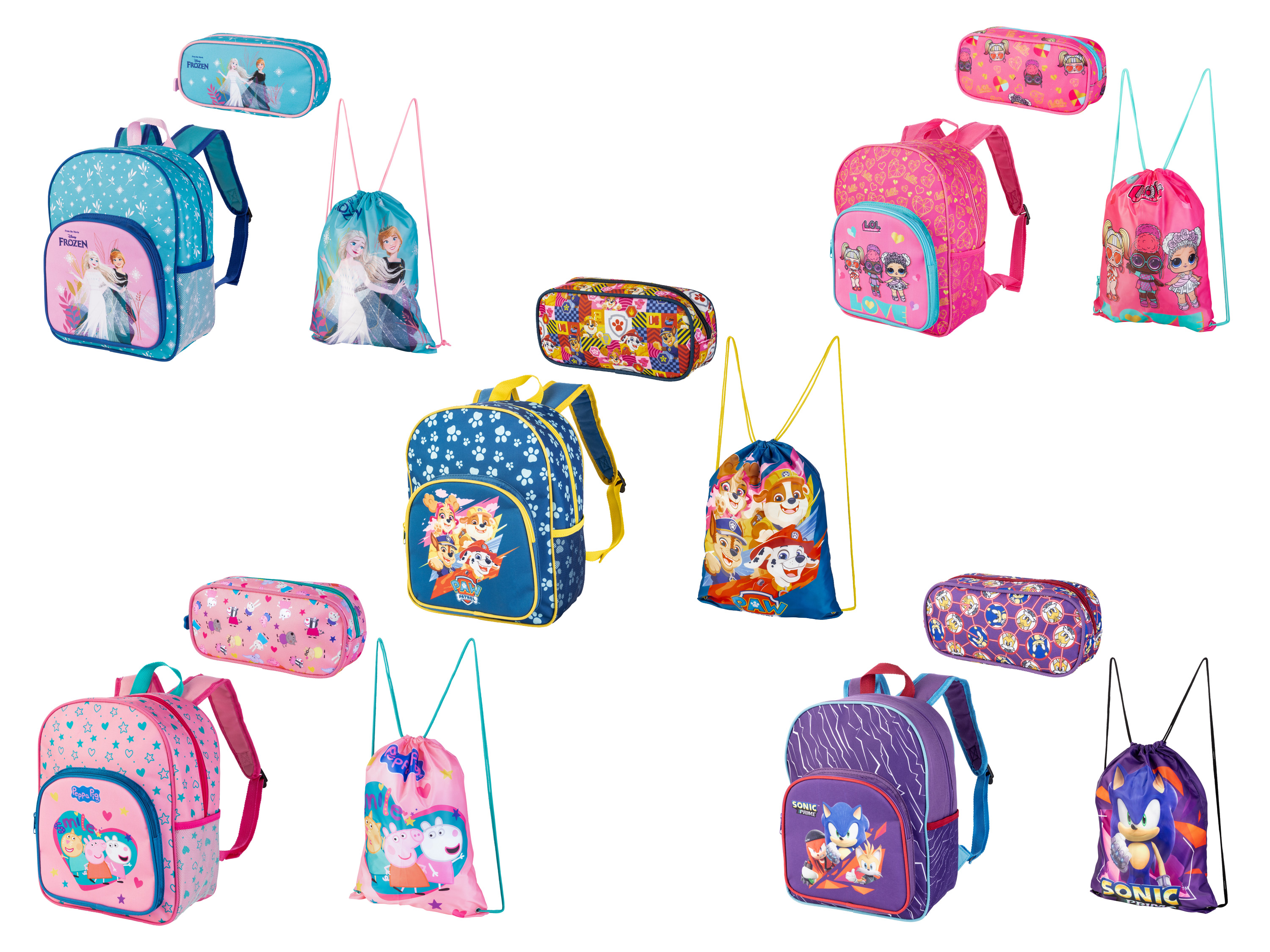 DURABO Sac à dos ou sac de gym,  3 pièces