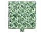 Serviette de pique-nique et son étui, motif feuilles tropicales.