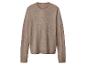 Pull en maille marron à manches longues et col rond