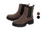 Bottes Chelsea marron pour femmes avec une semelle noire épaisse