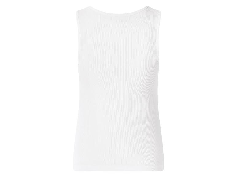 Débardeur côtelé blanc pour homme, vue arrière