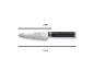 Couteau Santoku en acier damas ECHTWERK avec lame de 13 cm et longueur totale de 23 cm.