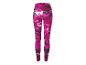 Legging femme à motif marbré rose et noir